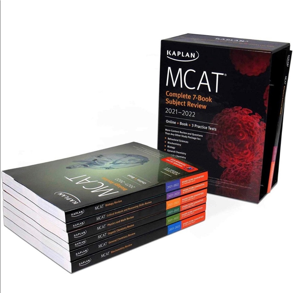 NEW Kaplan MCAT Books - Full Set, Never Used